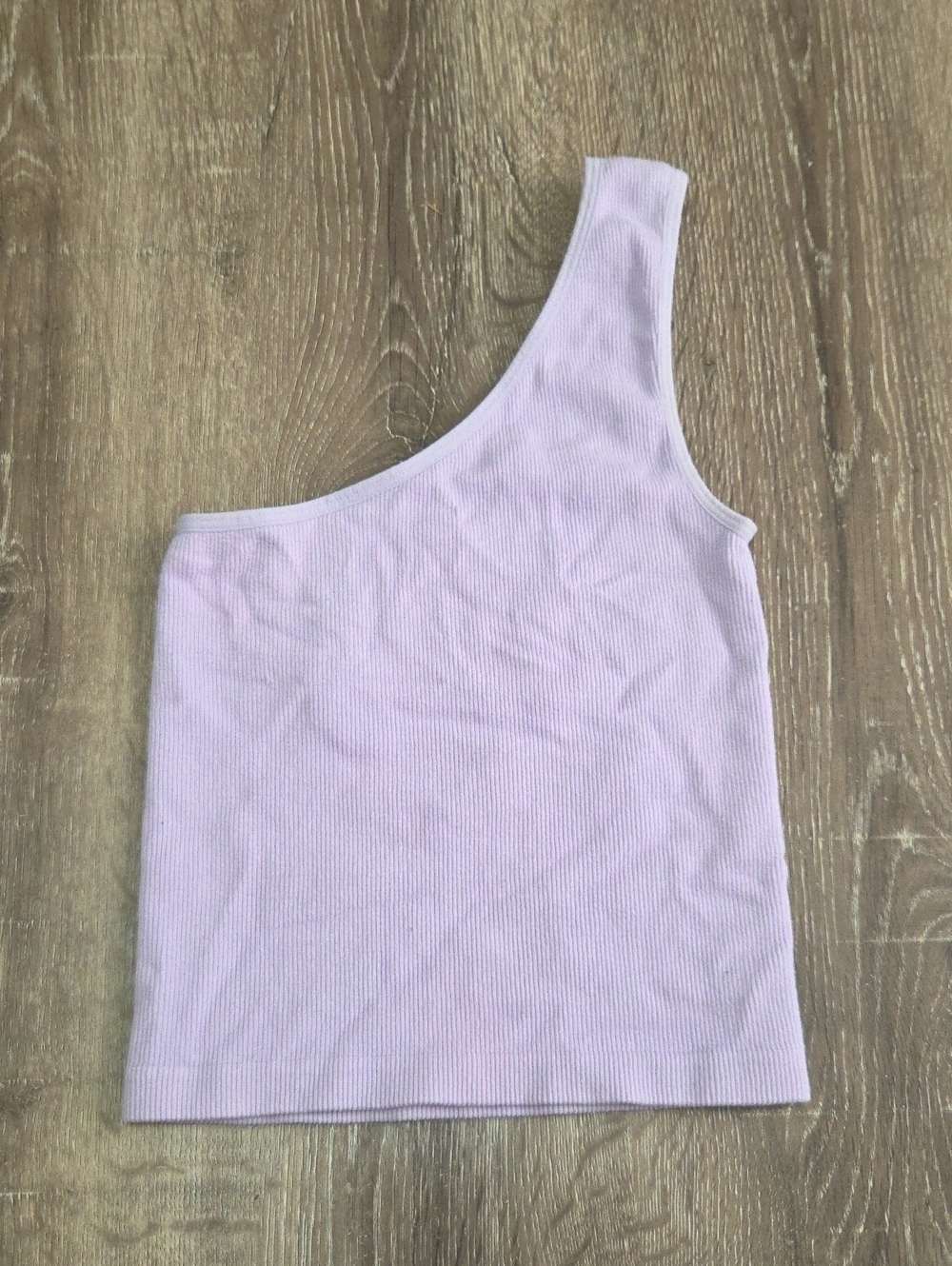SWS Essentials Lilac One-Shoulder Ribbed Seamless Tank